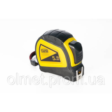 Рулетка гумова 5 м*19 мм (автостоп, подвійний зачіп) СІЛА