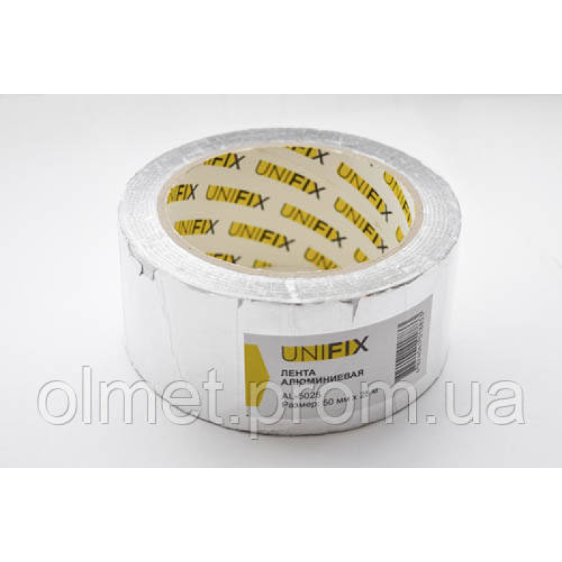 Стрічка клейка алюмінієва 50 мм*25 м UNIFIX