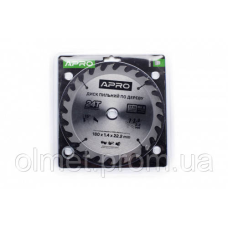Диск пиляльний для дерева 180х22,2х24T APRO