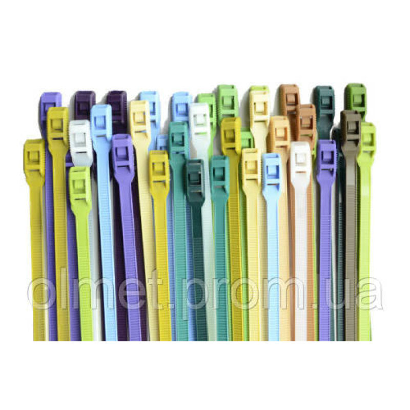 Стяжка кабельна з низьким профілем замка 8x400 світло-коричневий (100 шт.) APRO Стяжка кабельна з низьким профілем замка 8x400 світло-коричневий (100 шт.) APRO