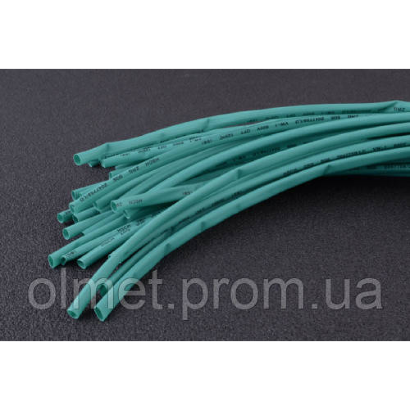 Термоусмоктувана трубка 1,5 мм зелена (пак. 1мx30шт) APRO