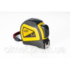 Рулетка гумова 3 м*16 мм (автостоп, подвійний зачіп) СІЛА