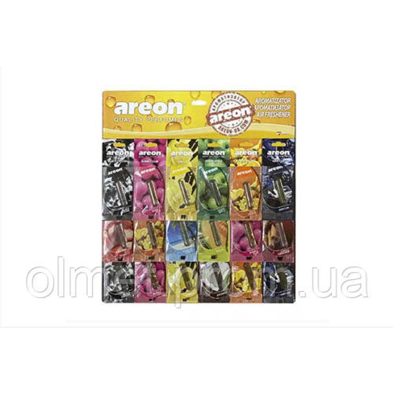 Ароматизатор AREON мікс 5 мл (планшет 18 шт.) (підвіска з рідиною) Ароматизатор AREON мікс 5 мл (планшет 18 шт.) (підвіска з рідиною)