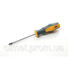 Викрутка хрестова прогумована ручка CrV PH1х100 мм (hillips) (двокомпонентна) СИЛА