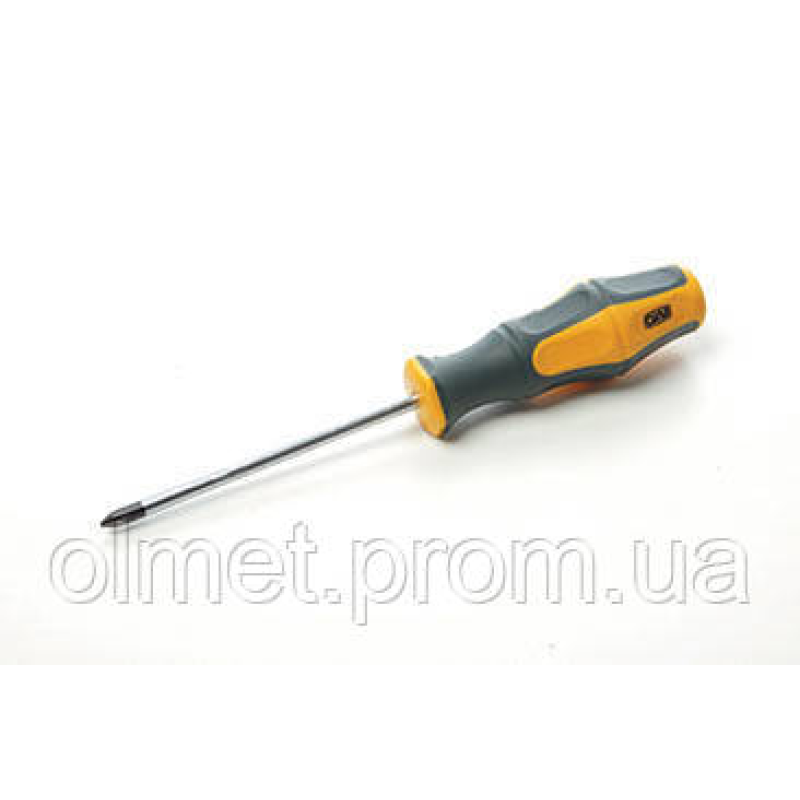 Викрутка хрестова прогумована ручка CrV PH1х100 мм (hillips) (двокомпонентна) СИЛА Викрутка хрестова прогумована ручка CrV PH1х100 мм (hillips) (двокомпонентна) СИЛА