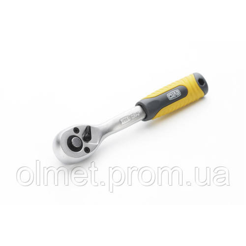 Ключ-тріскачка CrV 1/4 72T (з вигнутою ручкою) Профі СІЛА