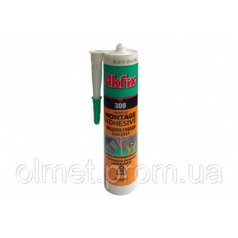 Рідкі цвяхи акрилові Akfix 308 310 мл Рідкі цвяхи акрилові Akfix 308 310 мл