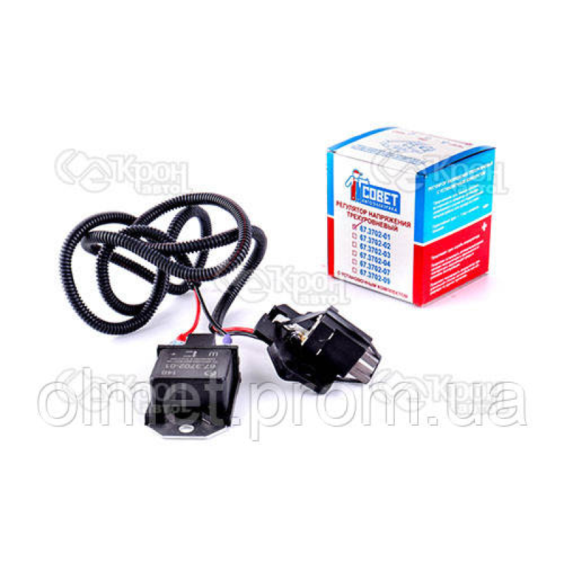 Трирівневий регулятор напруги ВАЗ 2104, 2105, 2106, 2107, 2108, 2108, 21083, 2109, 21099, 211099, 2111, 2112,