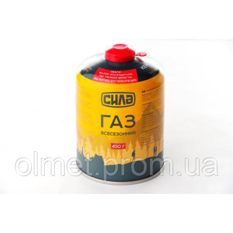 Газ у балоні для Кемпінгу 450 г (Корея) (нарізне з“єднання) СИЛА Газ у балоні для Кемпінгу 450 г (Корея) (нарізне з“єднання) СИЛА