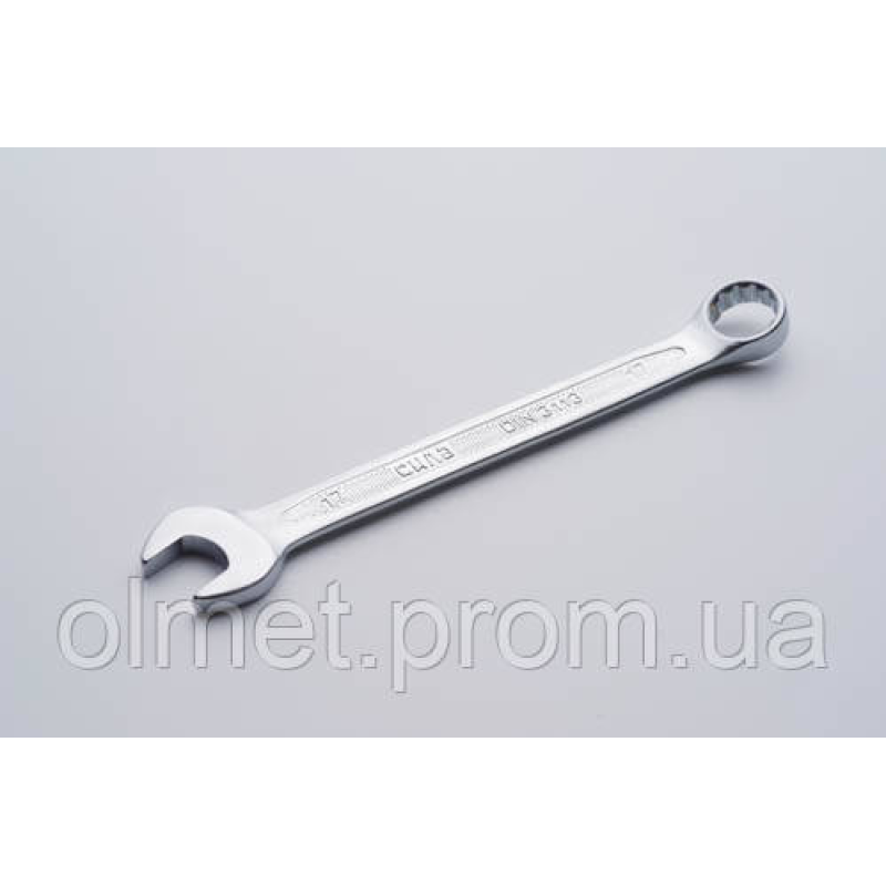 Ключ ріжково-накидний CrV 17 мм (холоднийштамп DIN3113) СИЛА Ключ ріжково-накидний CrV 17 мм (холоднийштамп DIN3113) СИЛА