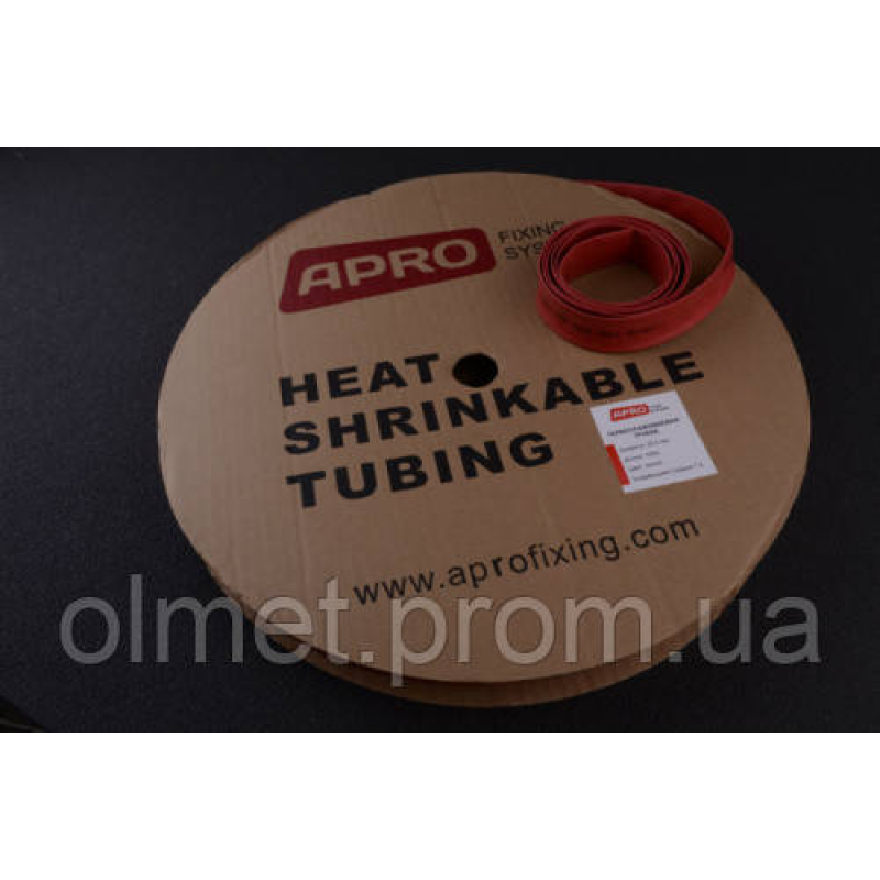 Термоусмоктувана трубка 20 мм червона 100 м APRO Термоусмоктувана трубка 20 мм червона 100 м APRO