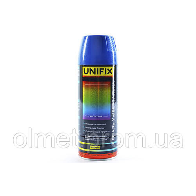 Емаль універсальна акрилова RAL5002 синій ультрамарин глянець 400 мл UNIFIX