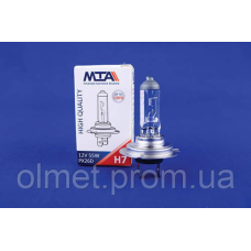 Лампа автомобільна H7 12 V 55 W PX26D (ближня/даля, протитуманна) MTA