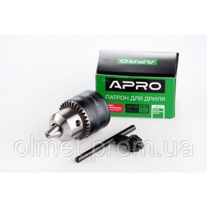 Патрон для дриля з ключем 1/2-20, 1,5-13 мм APRO