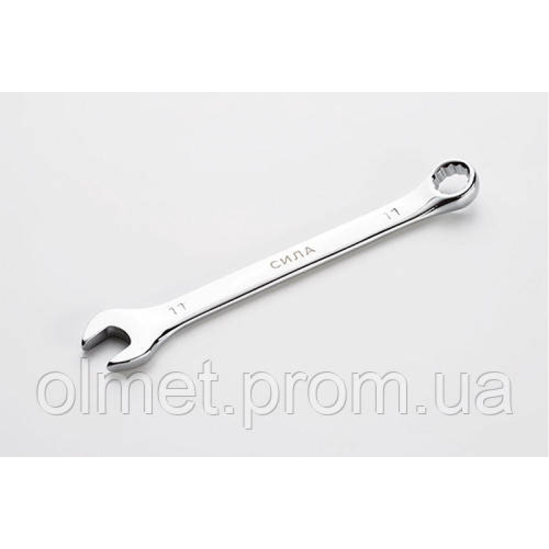 Ключ ріжково-накидний полірований CrV 17 мм СИЛА Ключ ріжково-накидний полірований CrV 17 мм СИЛА