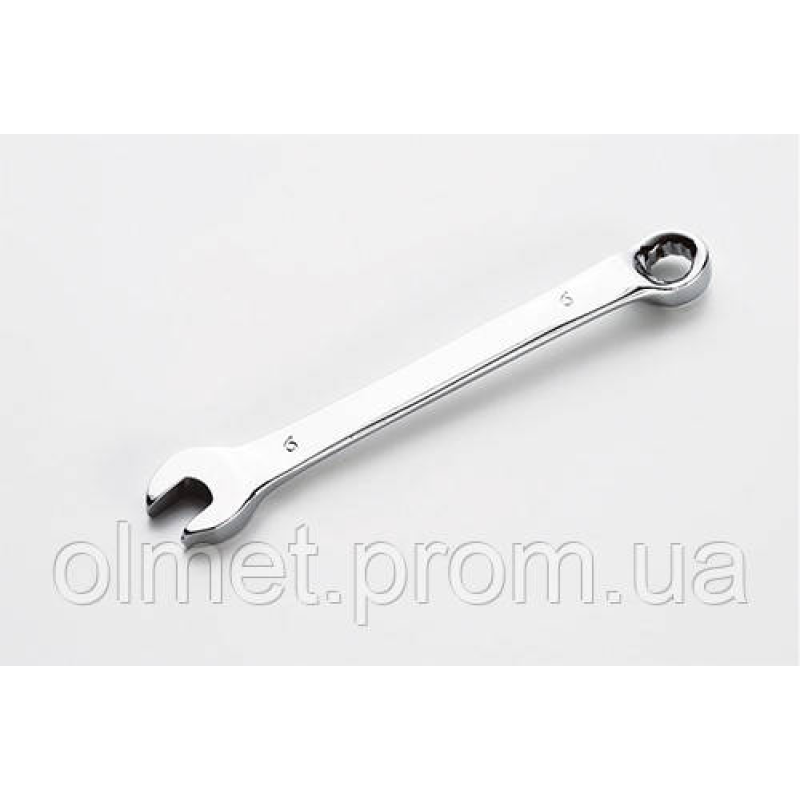 Ключ ріжково-накидний глибокий CrV 6 мм СИЛА Ключ ріжково-накидний глибокий CrV 6 мм СИЛА