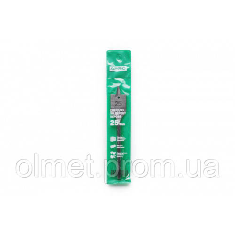Свердло пір“яне Ø25 мм APRO Свердло пір“яне Ø25 мм APRO