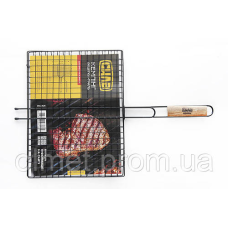 Решітка-гриль плоска з антипригарним покриттям (58x40x30см) СІЛА