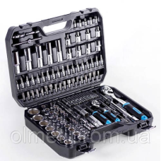 Набір насадок (інструментів) торцевих з тріскачкою CrV 1/4, 1/2 (90Т) (110 шт.) APRO