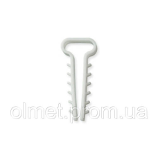 Дюбель-ялинка (8х5) для плоских дротів білий (пач 100шт) APRO