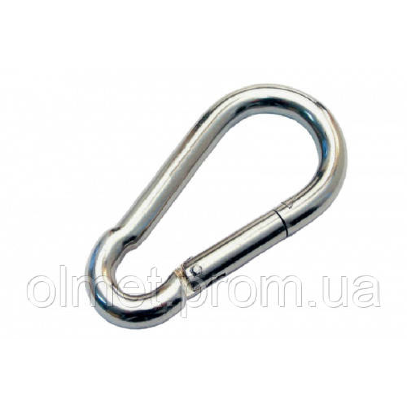 Карабін пожежний 5х50 мм оц. (пачка, раза 20 шт.) APRO Карабін пожежний 5х50 мм оц. (пачка, раза 20 шт.) APRO