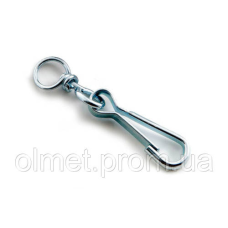 Карабін пружинний із вертлюгом 120 мм оц. (пачка, раза 20 шт.) APRO