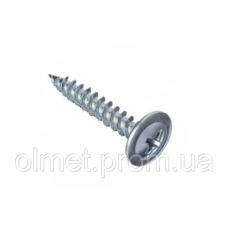 Саморіз з прес-шайбою 4,2*41 гострий цинк білий (пач 100 шт.) APRO