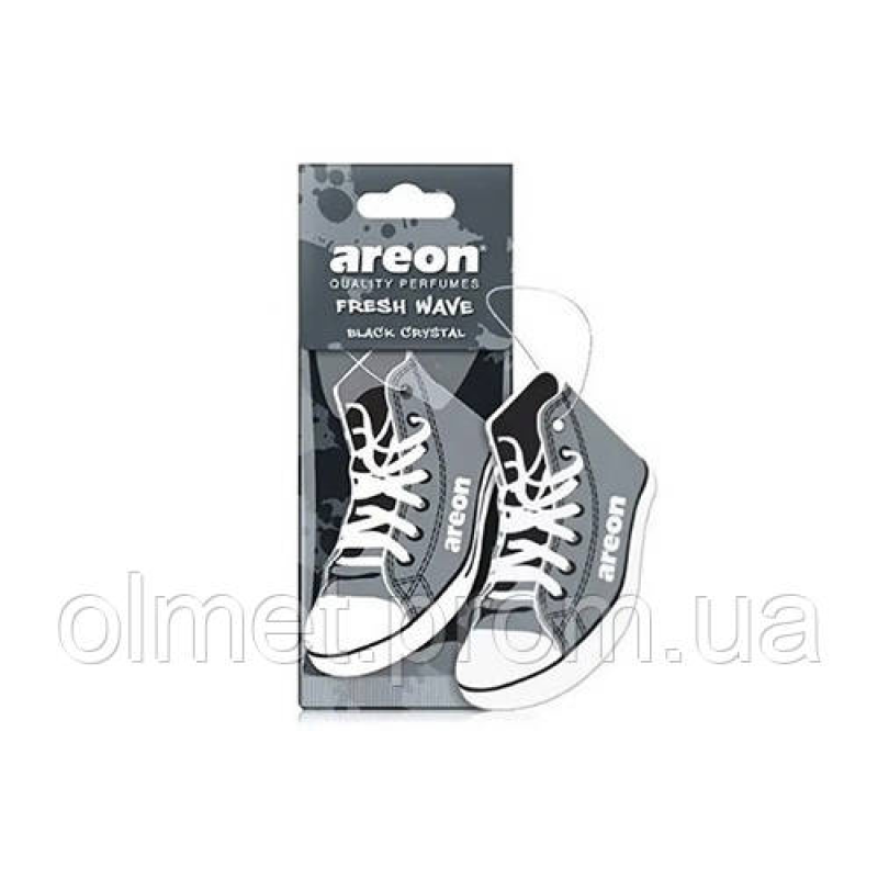 Ароматизатор Areon Fresh Wave Чорний кристал (Black crystal) (картонна підвіска)