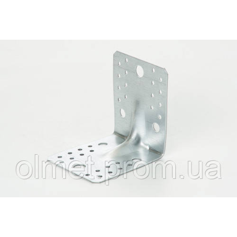 Косинець універсальний із посиленим ребром 90х90х65х2.0 мм оц. (пачка, раз 10 шт.) APRO