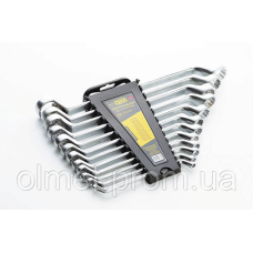 Набір ключів накидних двосторонніх CrV 6х7, 8х9, 10х11, 12х13, 14х15, 16х17, 18х19, 20х22, 21х23, 24x27,