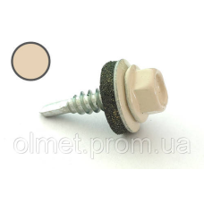 Саморіз покрівельний 4,8*19 DIN 7504K RAL 1015 для металу (пач 50 шт.) (колір — слонова кістка світлий) APRO