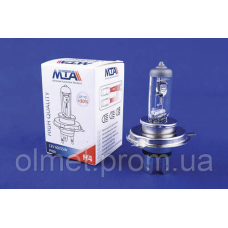 Лампа автомобільна H4 12 V 60/55W P43T (ближня/даля) MTA