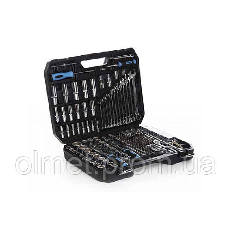 Набір насадок CrV 1⁄4, 3⁄8, 1⁄2 (90Т) (219 шт.) APRO