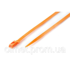 Стяжка кабельна з низьким профілем замка 8x400 оранж (100 шт.) APRO