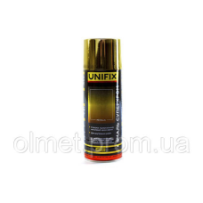 Емаль акрилова суперхром дзеркальне золото глянець 400 мл UNIFIX