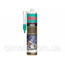 Силікон акваріумний 100AQ 280 мл/340 г чорний Akfix