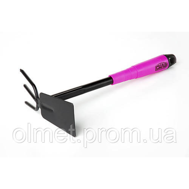 Мотика комбінована плоска + 3-зуба з пластиковою ручкою СІЛА