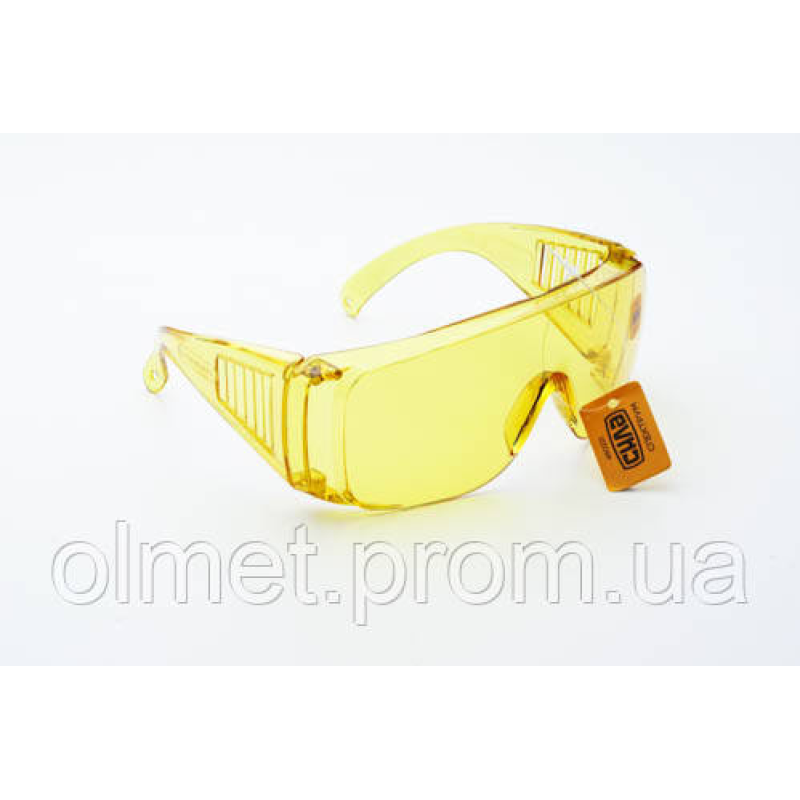 Окуляри захисні СПЕКТРУМ (жовті) СИЛА