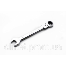 Ключ ріжково-накидний з тріскачкою та шарніром CrV 8 мм СІЛА