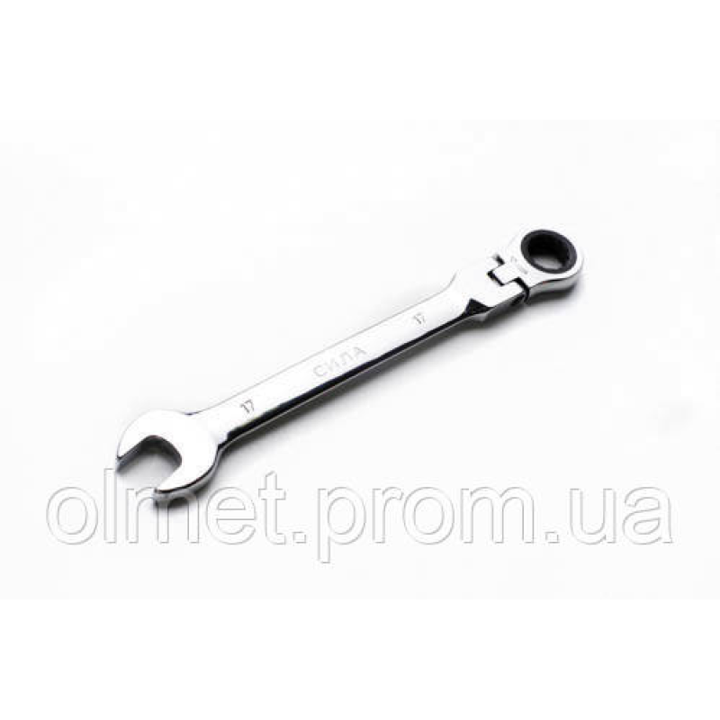 Ключ ріжково-накидний з тріскачкою та шарніром CrV 8 мм СІЛА