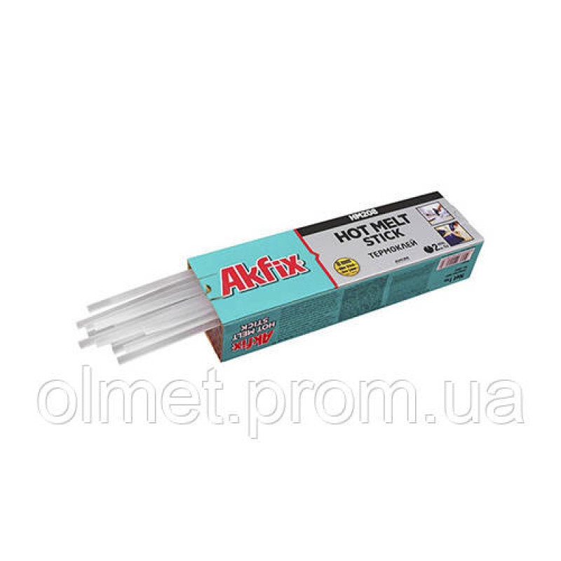 Клей стрижневий прозорий 8 мм HM208 1кг Akfix