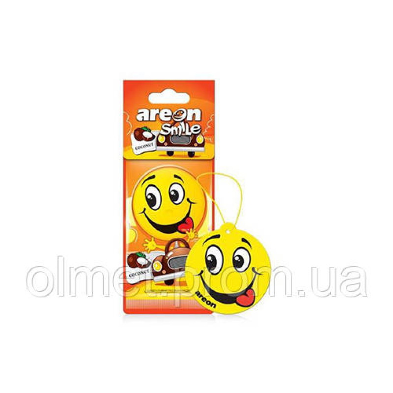 Ароматизатор Areon Smile Кокос (картонна підвіска)