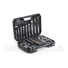 Набір насадок із гайковими ключами CrV 1⁄4, 1⁄2 (90Т) (82 шт.) APRO