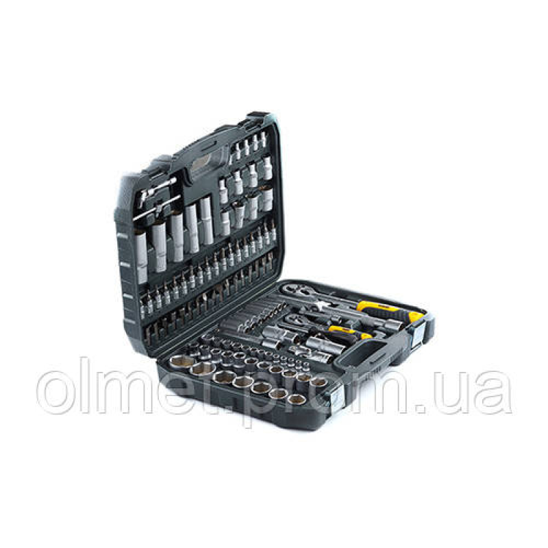 Набір насадок (інструментів) торцевих з тріскачкою CrV 1/4, 1/2 (72Т) (108 шт.)