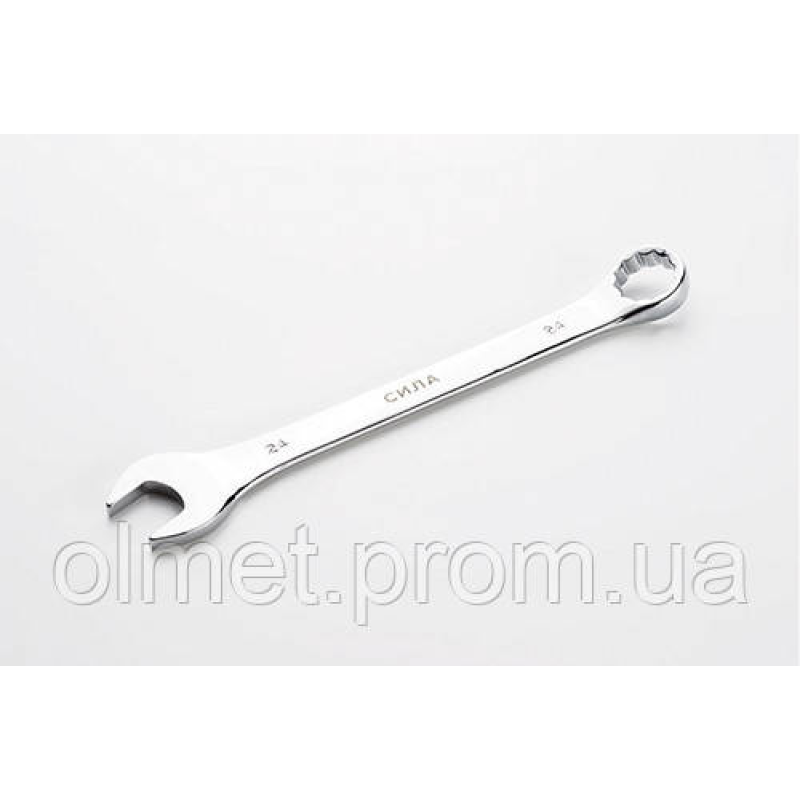 Ключ ріжково-накидний полірований CrV 24 мм CИЛА Ключ ріжково-накидний полірований CrV 24 мм CИЛА