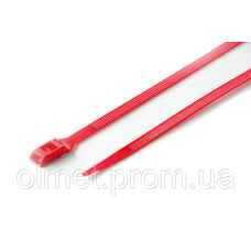 Стяжка кабельна з низьким профілем замка 8x400 червоний (100 шт.) APRO