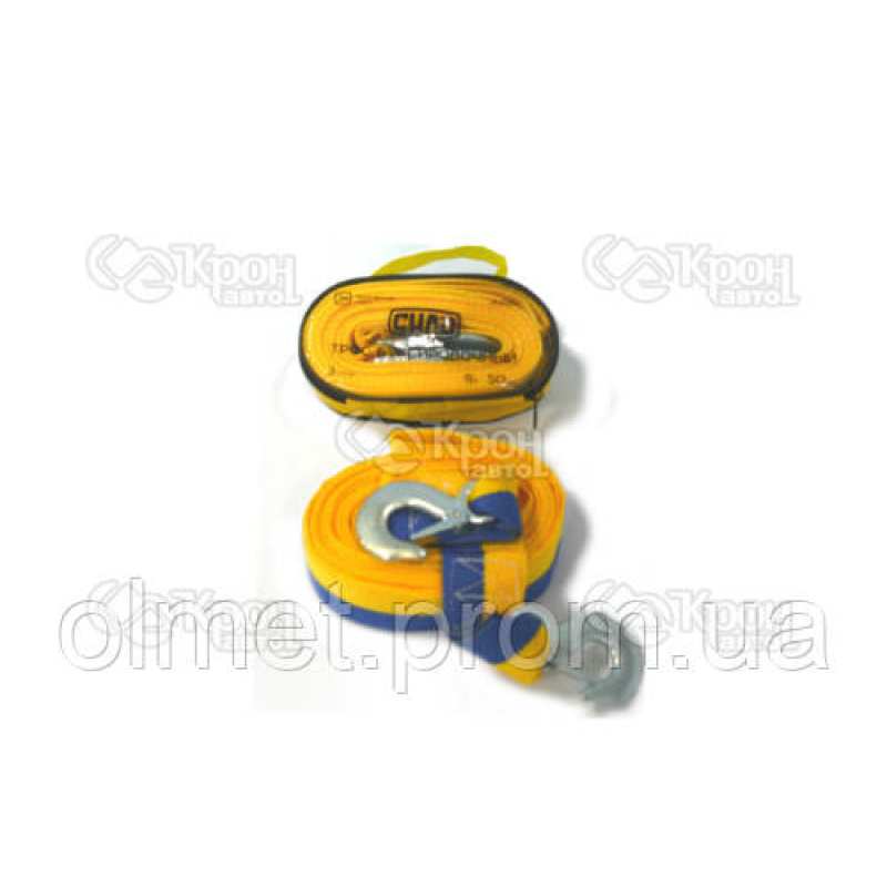 Трос буксирувальний 6 м*50 мм 3 т (гак) (сумка) СІЛА Трос буксирувальний 6 м*50 мм 3 т (гак) (сумка) СІЛА