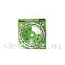 Чаша алмазна шліфувальна 180 мм 16-18% Сегмент дворядний APRO