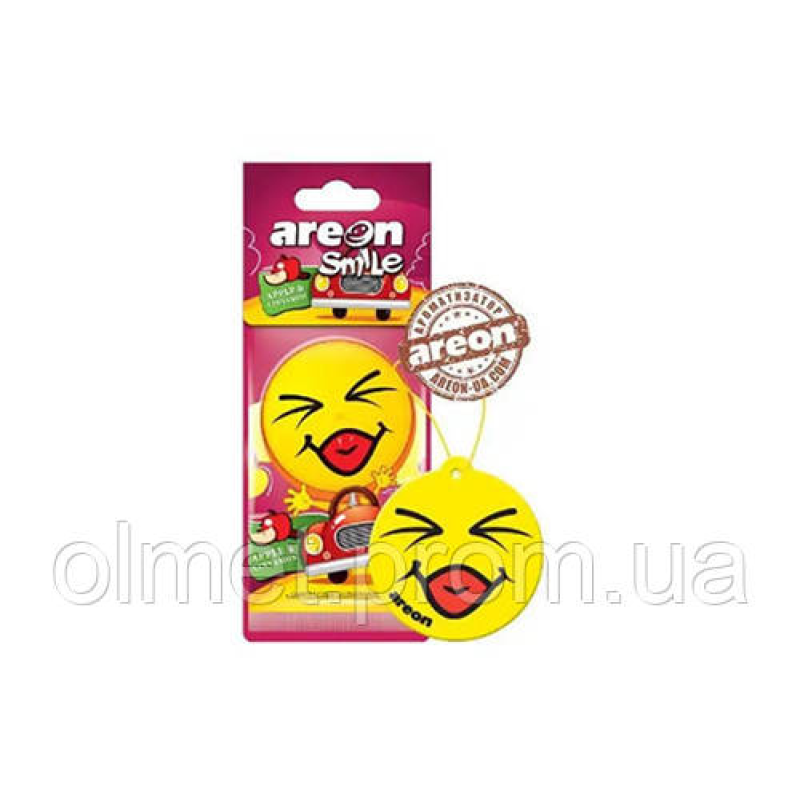 Ароматизатор Areon Smile Яблуко Кориця (картонна підвіска)