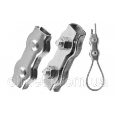 Затискач подвійний Duplex 5 мм оц. (пачка, раза 20 шт.) APRO